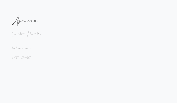 Asmara Business Card