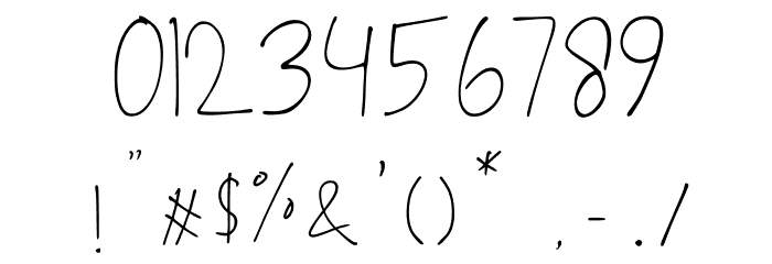 Asmarandana Font OTHER CHARS
