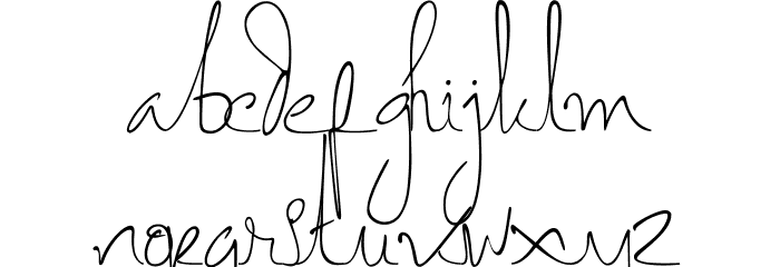 Asmarandana Font LOWERCASE