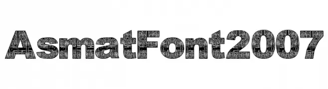 AsmatFont2007  Frei Schriftart Herunterladen