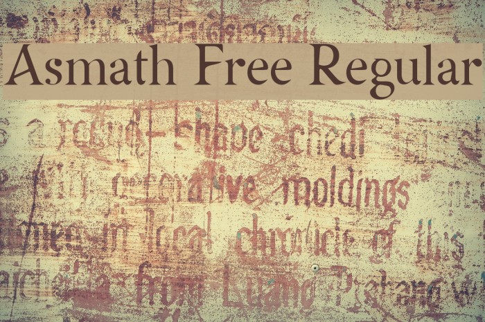 Asmath Free Regular फ़ॉन्ट examples