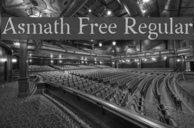 Asmath Free Regular Font examples