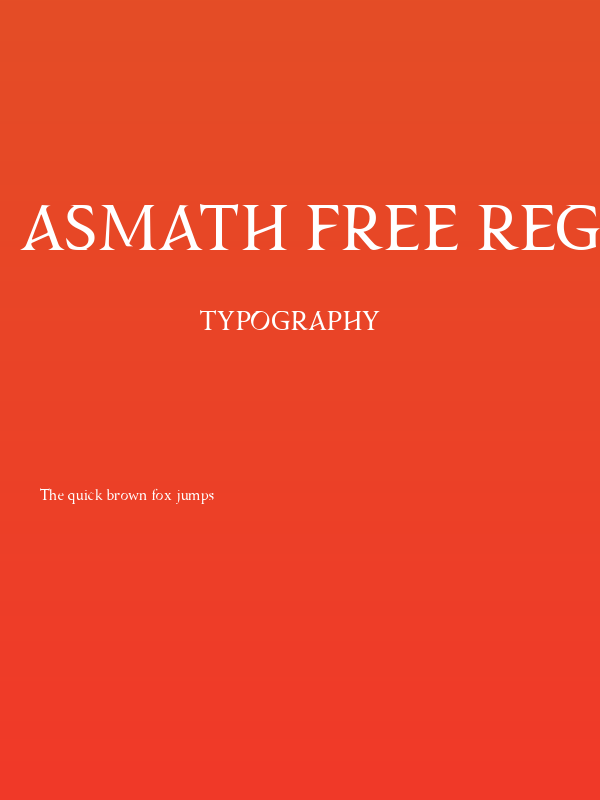 Asmath Free Regular Poster