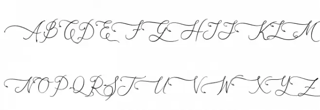 Asmelina Harley フォント 大文字