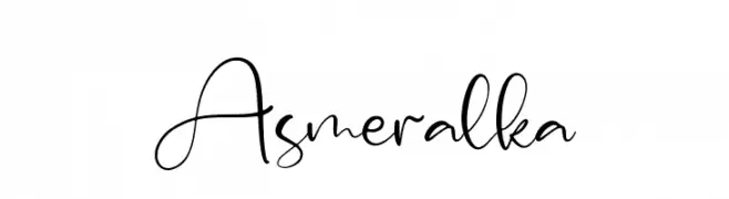 Asmeralka  Frei Schriftart Herunterladen