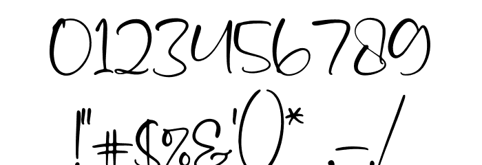 Asmeralka Font OTHER CHARS