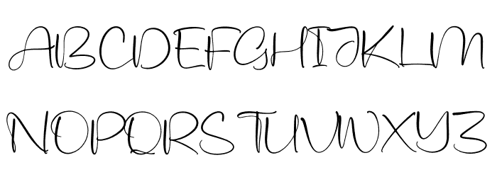 Asmeralka Font UPPERCASE