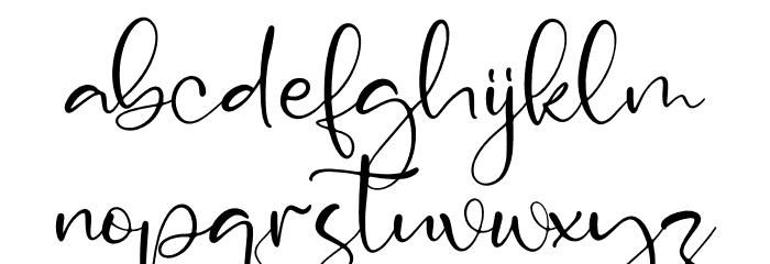 Asmeralka Font LOWERCASE