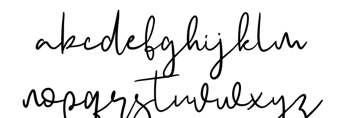 Asmira Font LOWERCASE