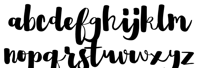 Asmirandah Font LOWERCASE