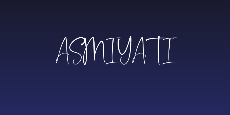 Asmiyati Social Header