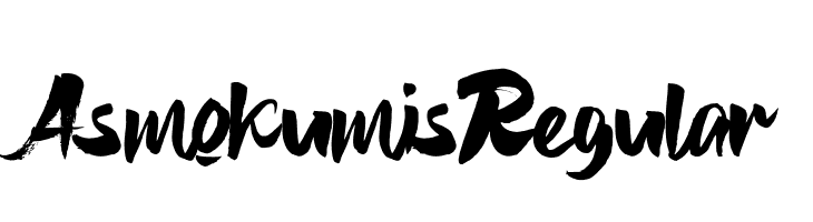AsmokumisRegular  font caratteri gratis