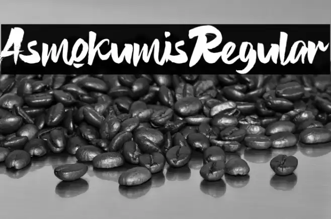 AsmokumisRegular Font examples