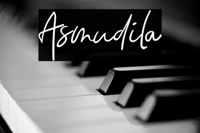 Asmudila Font examples