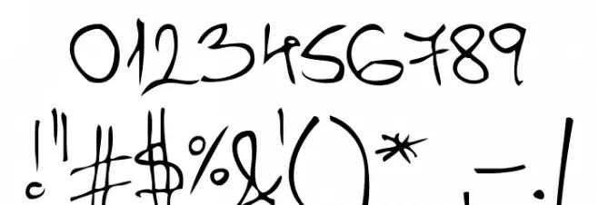 Aspades Regular Font OTHER CHARS