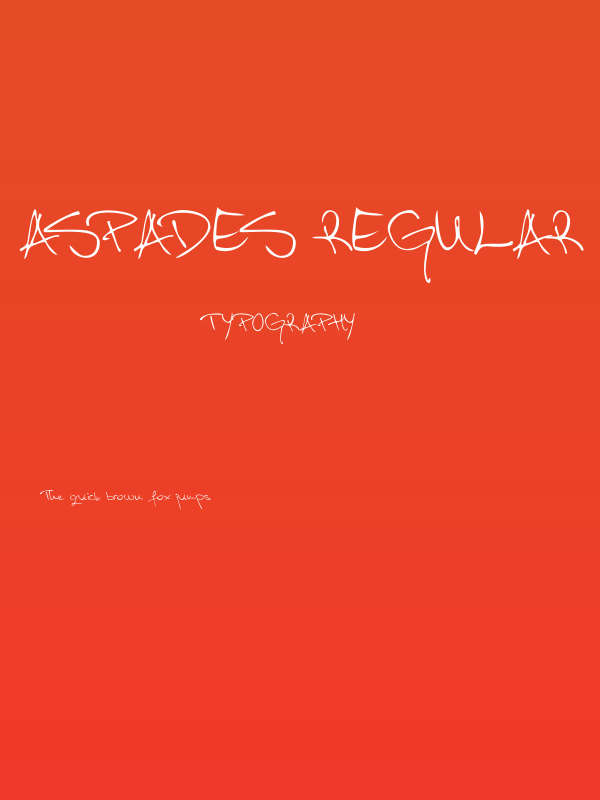 Aspades Regular Poster