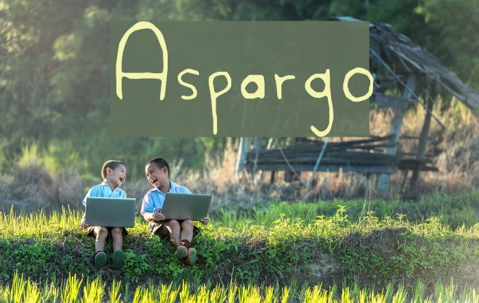 Aspargo Font examples