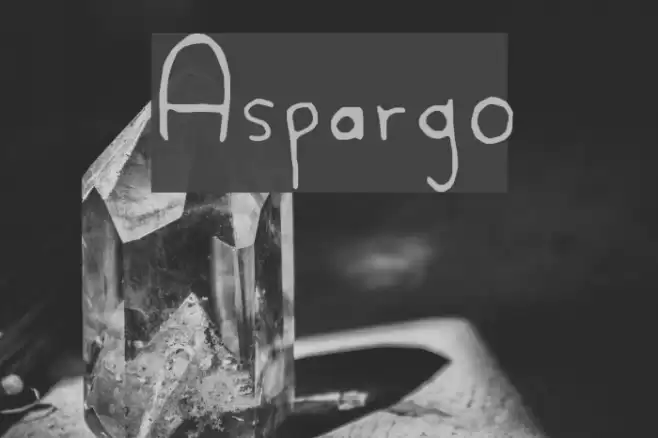 Aspargo Font examples