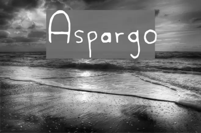 Aspargo Font examples