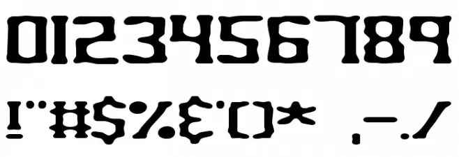 Aspartame BRK Font OTHER CHARS