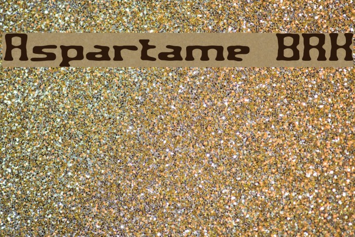 Aspartame BRK Font examples
