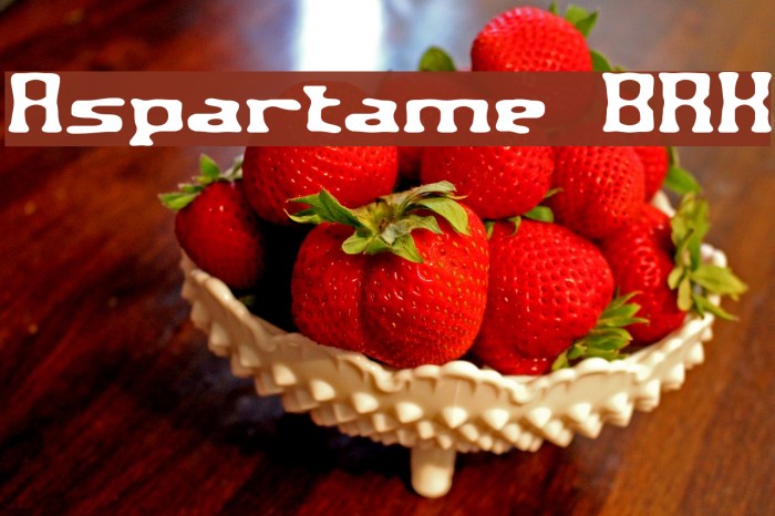 Aspartame BRK Font examples