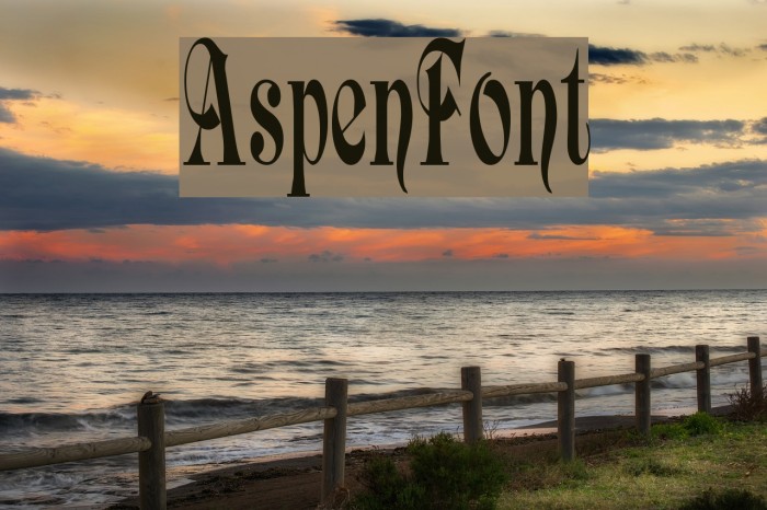 AspenFont Font examples