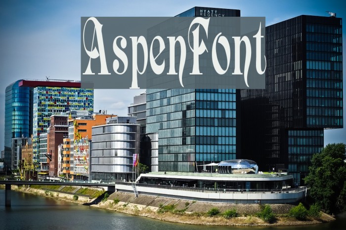 AspenFont Font examples