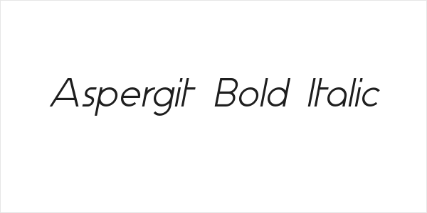Aspergit Bold Italic Logo