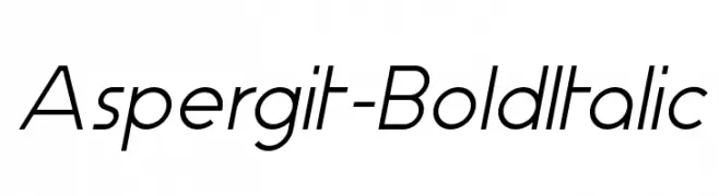 Aspergit-BoldItalic  Frei Schriftart Herunterladen
