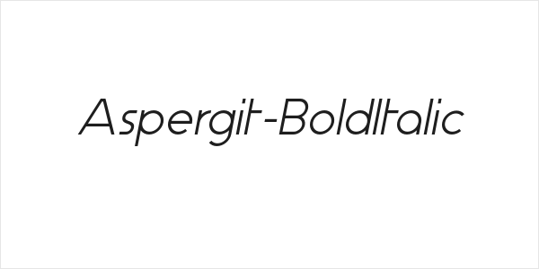 Aspergit-BoldItalic Logo