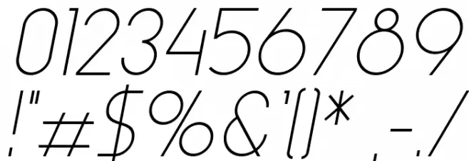 Aspergit Italic Font OTHER CHARS