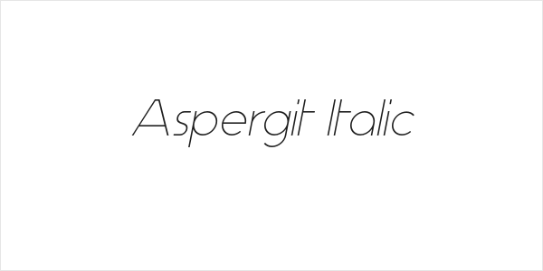 Aspergit Italic Logo