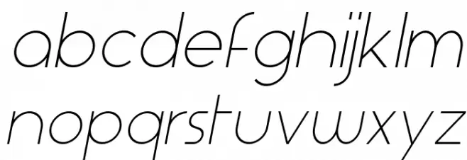 Aspergit Italic Fonte MINÚSCULAS