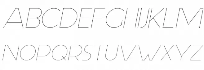 Aspergit Light Italic Font UPPERCASE