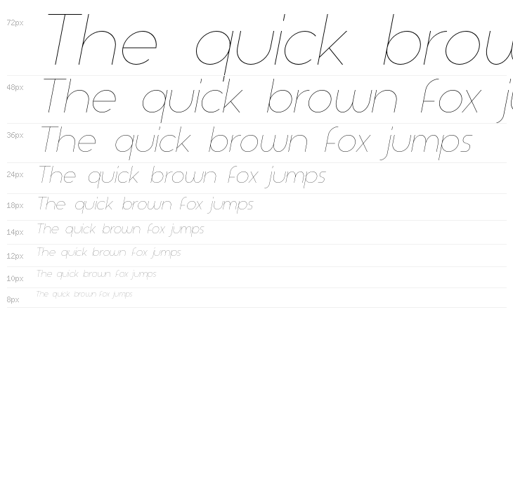 Aspergit Light Italic Waterfall