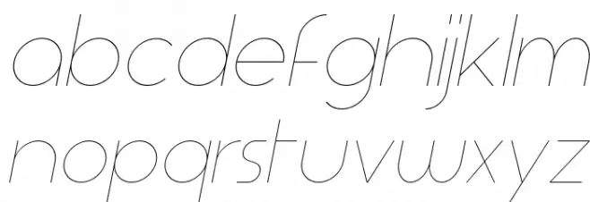 Aspergit Light Italic Font LOWERCASE