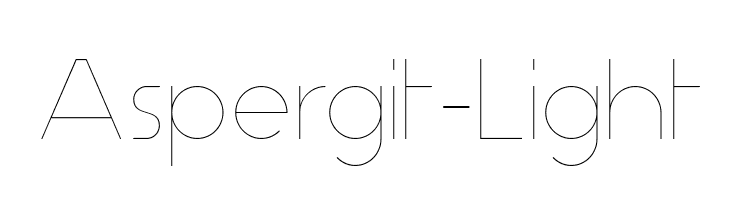 Aspergit-Light Font