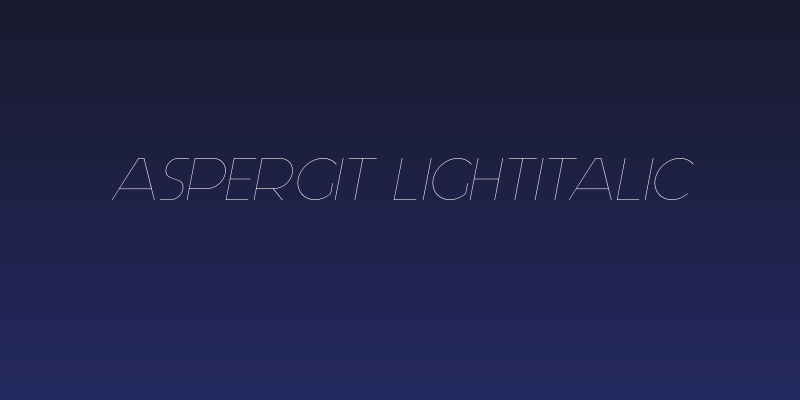 Aspergit-LightItalic Social Header
