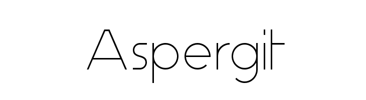 Aspergit Font