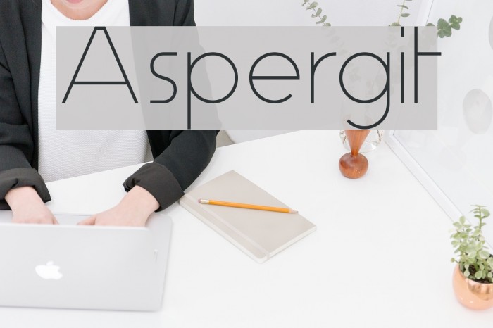 Aspergit Font examples
