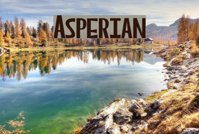 Asperian Font examples