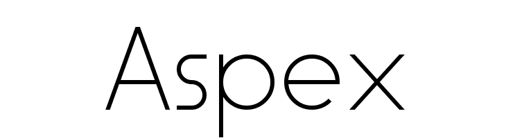 Aspex  font caratteri gratis
