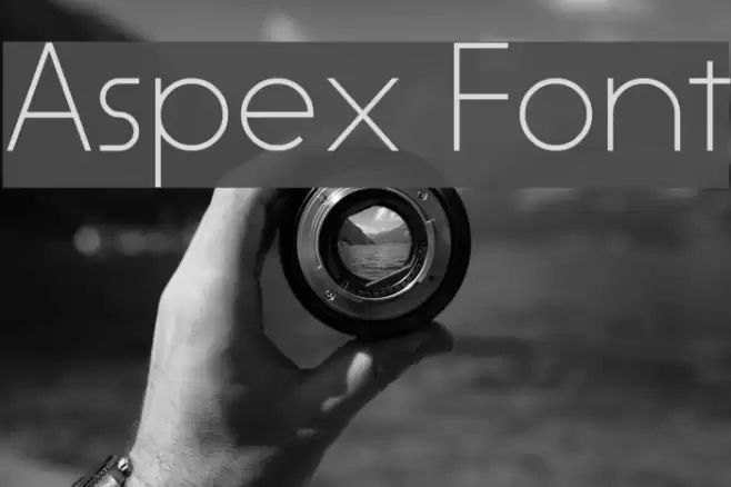 Aspex Font examples