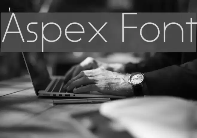Aspex Font examples