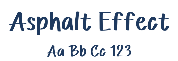 Asphalt Effect Font Preview
