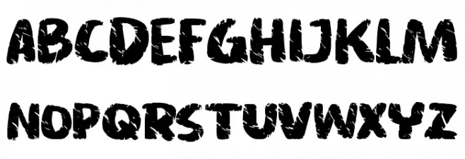 Asphalt crack Schriftart Groß