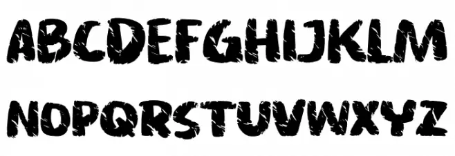 Asphalt crack Schriftart Groß
