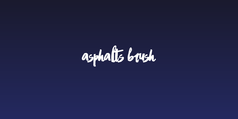 Asphalts Brush Social Header