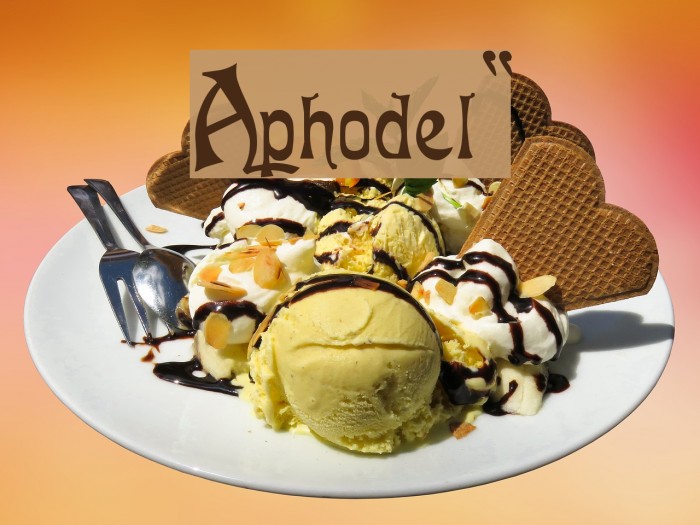 Asphodel!` Font examples